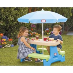 Little Tikes Easy Store Jr. Play Table With Umbrella