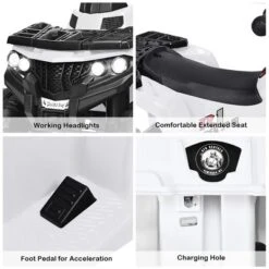 Costway Kids Ride On ATV Quad 4 Wheeler Electric Toy Car 6V Battery Power Led Lights -LITTLE TIKES Shop GUEST b6e9e8d6 243c 4622 bc27 204cca27fa82