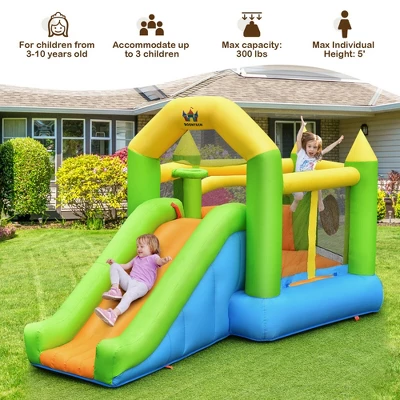 Costway Inflatable Slide Bouncer Ball Pit Basketball Dart Game Without Blower 7 Costway Inflatable Slide Bouncer Ball Pit Basketball Dart Game Without Blower - Image 7
