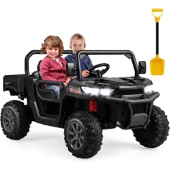 Costway 12V 2 Seater Ride On UTV Dump Truck Remote W/ Electric Dump Bed & Shovel -LITTLE TIKES Shop GUEST b73e3541 64de 4646 b667 f6a9a412593a