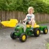 John Deere Kids' Tractor With Trailer Ride-On