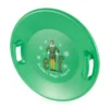 Slippery Racer Downhill Pro Heavy-Duty Cold Resistant Buddy The Elf Adults And Kids Plastic Saucer Disc Snow Sled With Handles, Green