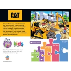 MasterPieces 100 Piece Kids Jigsaw Puzzle - CAT Building Time - 14"x19" -LITTLE TIKES Shop GUEST b9042edb 6dab 42fa 8504 385e3e0dd9cd