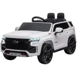 Aosom Licensed Chevrolet TAHOE Electric Car For Kids With Remote Control, 12V Battery Powered Ride On Car With 2 Speeds, Spring Suspension, LED Lights, MP3, Horn, Music, For 3-6 Years Old, White 10 Aosom Licensed Chevrolet TAHOE Electric Car For Kids With Remote Control, 12V Battery Powered Ride On Car With 2 Speeds, Spring Suspension, LED Lights, MP3, Horn, Music, For 3-6 Years Old, White -LITTLE TIKES Shop GUEST ba71a3a7 764d 4230 8997 a7dccd0e718e