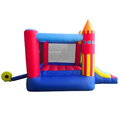 Pogo Bounce House Backyard Kids Colorful Castle Inflatable Bounce House With Slide 8 Pogo Bounce House Backyard Kids Colorful Castle Inflatable Bounce House With Slide - Image 8