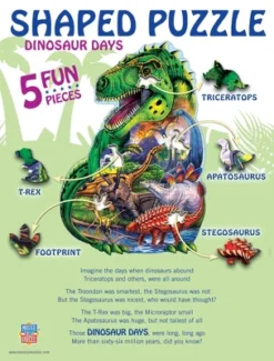 MasterPieces 100 Piece Shaped Jigsaw Puzzle - Dinosaur Days - 14"x19" -LITTLE TIKES Shop GUEST baa7c8e9 08a0 40a7 acd2 a2165bde82a7