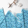 Bacati - Mix N Match Turquoise Gray Chevron Dots Play Tent For Kids/Toddlers, 100% Cotton Percale Fabric Cover