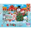 MasterPieces 100 Piece Glitter Christmas Jigsaw Puzzle - On The Tree Farm