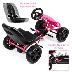 Go Kart Pedal Car Kids Ride On Toys Pedal Powered 4 Wheel Adjustable Seat Pink/Black 18 Go Kart Pedal Car Kids Ride On Toys Pedal Powered 4 Wheel Adjustable Seat Pink/Black -LITTLE TIKES Shop GUEST bb3fb79c f125 439b 842b b73137a155a5
