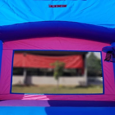Pogo Bounce House Crossover Kids Inflatable Bounce House With Blower 3 Pogo Bounce House Crossover Kids Inflatable Bounce House With Blower - Image 3