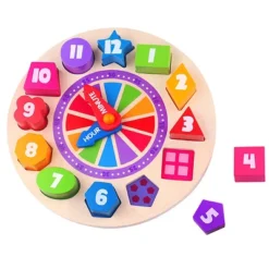 Fat Brain Toys What Time Is It? Glow-In-The-Dark Clock Puzzle FB168-1