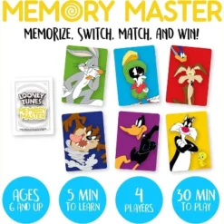 Aquarius Puzzles Looney Tunes Memory Master Card Game