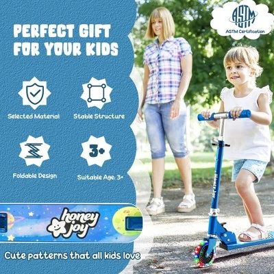Costway Folding Adjustable Height Kids Toy Kick Scooter Rear Brake 2 Flashing Wheels 5 Costway Folding Adjustable Height Kids Toy Kick Scooter Rear Brake 2 Flashing Wheels - Image 5