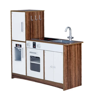 Teamson Kids Kids Wooden Play Kitchen 6 Accessories White Palm Spring TD-13404B 9 Teamson Kids Kids Wooden Play Kitchen 6 Accessories White Palm Spring TD-13404B - Image 9