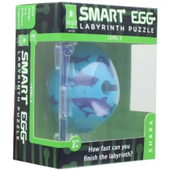 University Games Smart Egg 1-Layer Level 2 Labyrinth Puzzle | Shark