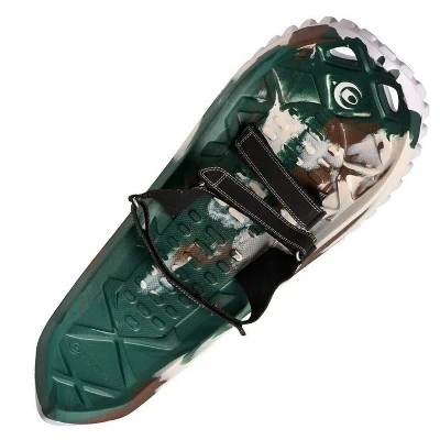 Crescent Moon Eva Flexible Lightweight Foam Recreational Running Snowshoes With Hook And Loop Binding For Adults, Fits Shoe Size 7W To 14M, Camouflage 2 Crescent Moon Eva Flexible Lightweight Foam Recreational Running Snowshoes With Hook And Loop Binding For Adults, Fits Shoe Size 7W To 14M, Camouflage - Image 2