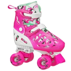 Roller Derby Trac Star Youth Kids' Adjustable Roller Skate - White/Pink -LITTLE TIKES Shop GUEST bdfcf409 17e8 4aff 96e3 07c310495465