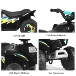 Costway 6V Kids Electric Quad ATV 4 Wheels Ride On Toy Toddlers Forward&Reverse WhiteBlackBlueRed -LITTLE TIKES Shop GUEST beda8a08 5eb9 4df4 adb7 c19132e6ca5b