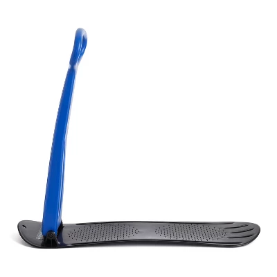 Slippery Racer Kids Lightweight Compact Foldable Downhill Outdoor Winter Ski Scooter Snow Sled For Children 4 Years And Up, Blue (2 Pack) 2 Slippery Racer Kids Lightweight Compact Foldable Downhill Outdoor Winter Ski Scooter Snow Sled For Children 4 Years And Up, Blue (2 Pack) - Image 2