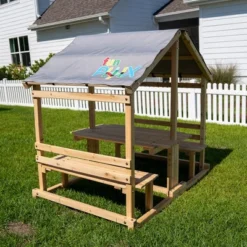 Funphix Kids Klubhouse Wooden Playhouse Outdoor Indoor, DIY Backyard Playhouse With Table & Benches 7 Funphix Kids Klubhouse Wooden Playhouse Outdoor Indoor, DIY Backyard Playhouse With Table & Benches -LITTLE TIKES Shop GUEST c096c5a0 3d4b 4227 8e7b 618798a7f739