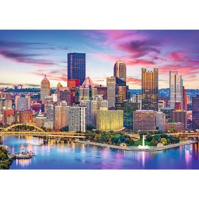 Trefl Pittsburgh Pennsylvania USA Jigsaw Puzzle - 1000pc 2 Trefl Pittsburgh Pennsylvania USA Jigsaw Puzzle - 1000pc - Image 2