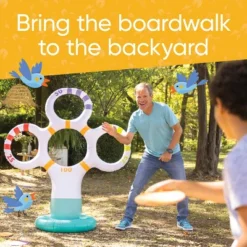 Hearthsong Boardwalk Toss Game For Outdoor Family Fun And Competitive Sport, 5’L X 5.25”W X 5.25’H