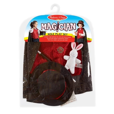Melissa & Doug Magician Role Play Costume Set - Includes Hat, Cape, Wand, Magic Tricks 2 Melissa & Doug Magician Role Play Costume Set - Includes Hat, Cape, Wand, Magic Tricks - Image 2
