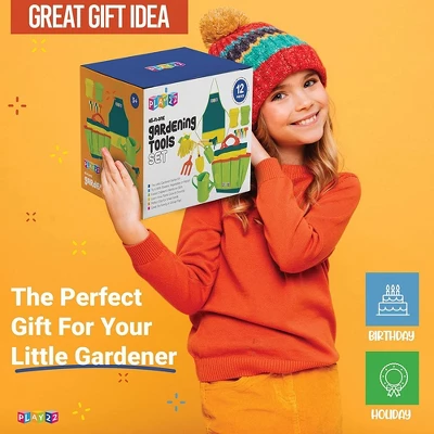 Kids Gardening Tool Set 12 PCS - Kids Gardening Tools With Shovel, Rake, Fork, Trowel, Apron, Gloves Watering Can And Tote Bag - Play22usa 5 Kids Gardening Tool Set 12 PCS - Kids Gardening Tools With Shovel, Rake, Fork, Trowel, Apron, Gloves Watering Can And Tote Bag - Play22usa - Image 5