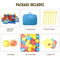 Costway Inflatable Bounce House Slide Jumping Castle Soccer Goal Ball Pit Without Blower -LITTLE TIKES Shop GUEST c4cc596a e996 47dd a245 dcee4964fbc5