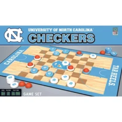 MasterPieces Officially Licensed NCAA UNC Tar Heels Checkers Board Game For Families And Kids Ages 6 And Up