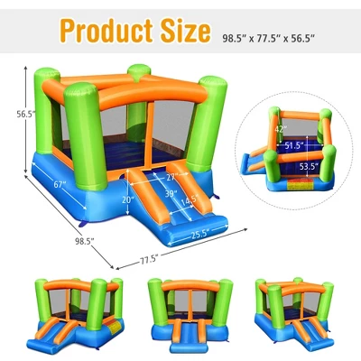 Costway Inflatable Bounce House Kids Jumping Playhouse Indoor & Outdoor Without Blower 1 Costway Inflatable Bounce House Kids Jumping Playhouse Indoor & Outdoor Without Blower