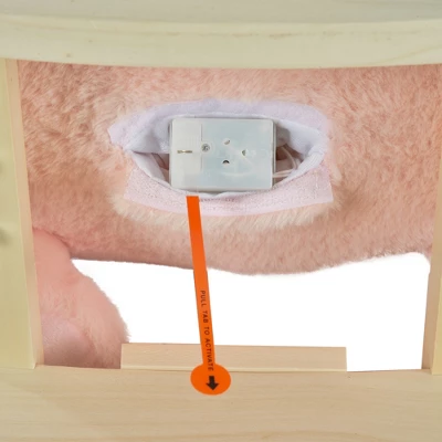 Qaba Rabbit Wooden Rocking Horse With Simulated Sound, Wooden Base, Seat Belt, Plush Stuffed Rocking Chair For Baby, Toddler, 18-36 Months, Pink 5 Qaba Rabbit Wooden Rocking Horse With Simulated Sound, Wooden Base, Seat Belt, Plush Stuffed Rocking Chair For Baby, Toddler, 18-36 Months, Pink - Image 5