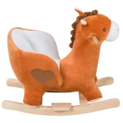 Qaba Kids Ride On Rocking Horse, Plush Animal Toy Sturdy Wooden Rocker With Songs For Boys Or Girls -LITTLE TIKES Shop GUEST c6d2c423 bb13 4ccb 87a3 e771abb4eb93