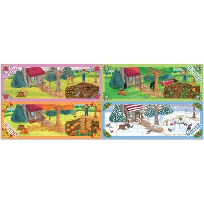 Parragon Four Seasons Kids Panoramic Floor Puzzle - 46pc 1 Parragon Four Seasons Kids Panoramic Floor Puzzle - 46pc
