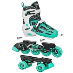 Roller Derby Mint Prodigy Kids' Inline-Quad Combo Skates - White/Mint Green (2-12) -LITTLE TIKES Shop GUEST c8170ad2 cbbd 48c4 b597 0edc904e581a 1