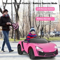 Costway 12V Kids Ride On Car 2.4G RC Electric Vehicle W/ Lights MP3 Openable Doors WhiteBlack RedPink -LITTLE TIKES Shop GUEST c8ac427f 7e6c 441b b80a 5cca1022c7d4