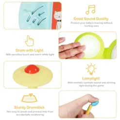 Costway 3 In 1 Musical Instruments Electronic Piano Xylophone Drum Set Learning Toys -LITTLE TIKES Shop GUEST c8e82f62 a6b7 433a 8386 fcd5bc045336