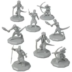 Monster Protectors Unpainted Fantasy Kobold Mini Figures For D&D - 1", 8 Pieces
