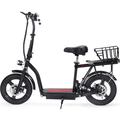 MotoTec Cruiser 48v 350w Lithium Electric Scooter Black 4 MotoTec Cruiser 48v 350w Lithium Electric Scooter Black - Image 4