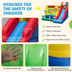 Costway Colorful Rainbow Kids Inflatable Bounce Castle With 50 Ocean Balls & 735W Blower 13 Costway Colorful Rainbow Kids Inflatable Bounce Castle With 50 Ocean Balls & 735W Blower -LITTLE TIKES Shop GUEST ca78b91e 6051 42b0 8709 113ba9059f5a