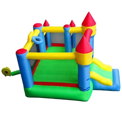 Pogo Bounce House Backyard Kids Deluxe 3 In 1 Castle Inflatable Bounce House With Slide 4 Pogo Bounce House Backyard Kids Deluxe 3 In 1 Castle Inflatable Bounce House With Slide - Image 4