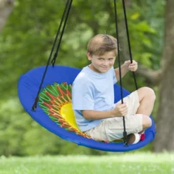 HearthSong 32-Inch FunShine Round Bungee Swing With Adjustable Seat For Kids -LITTLE TIKES Shop GUEST cb6cb0f7 9e2d 4535 b179 8e5d967f7ce3