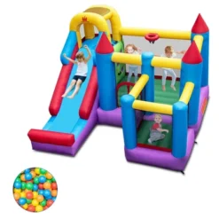Costway 5-In-1 Inflatable Bounce Castle With Basketball Rim & Climbing Wall -LITTLE TIKES Shop GUEST cc78e53a fc19 4e79 9b4e 9a065201e600