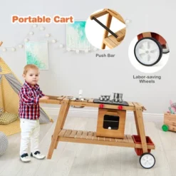 Costway Kid's Play Trolley Outdoor Wooden Kids Play Cart With Sun Umbrella For Toddlers 3+ -LITTLE TIKES Shop GUEST cccf0612 b947 4498 a200 c996dfa90f99