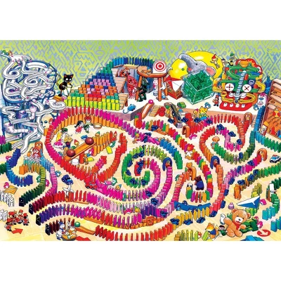 MasterPieces A-Maze-Ing 500 Piece Jigsaw Puzzle - Dominoes - 15"x21" 2 MasterPieces A-Maze-Ing 500 Piece Jigsaw Puzzle - Dominoes - 15"x21" - Image 2