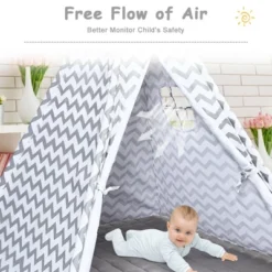 Costway 5.2' Portable Kids' Play Tent Playhouse Sleeping Dome W/ Cushion -LITTLE TIKES Shop GUEST cd24b3d8 b369 4e93 8248 db74e9873ca1