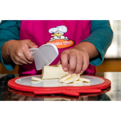 Curious Chef 3-Piece Nylon Knife Set For Kids & Dishwasher Safe Tools, BPA-Free Plastic - Real Kitchen Kit 2 Curious Chef 3-Piece Nylon Knife Set For Kids & Dishwasher Safe Tools, BPA-Free Plastic - Real Kitchen Kit - Image 2