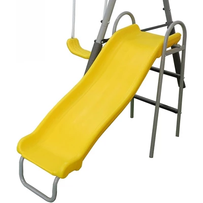XDP Recreation The Titan Outdoor Backyard Toddler Playground Swing Set With Slide, 2 Swings, See-Saw, And Trapeze For Kids Ages 3 To 8 Years 2 XDP Recreation The Titan Outdoor Backyard Toddler Playground Swing Set With Slide, 2 Swings, See-Saw, And Trapeze For Kids Ages 3 To 8 Years - Image 2