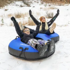 GoSports Heavy-Duty 2 Person Winter Snow Tube With Premium Canvas Cover