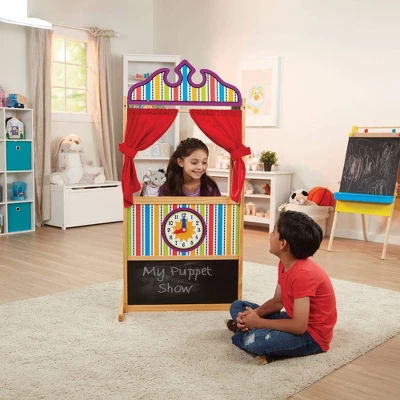 Melissa & Doug Deluxe Puppet Theater - Sturdy Wooden Construction 1 Melissa & Doug Deluxe Puppet Theater - Sturdy Wooden Construction